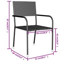 3-delige Tuinset poly rattan grijs 8720286902394 8
