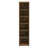 Cd-kast 21x20x88 cm bewerkt hout gerookt eikenkleurig 8720286931370 5