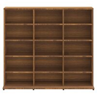 Cd-kast 102x23x89,5 cm bewerkt hout bruin eikenkleur 8720286976692 4