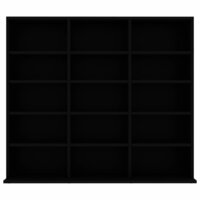 Cd-kast 102x23x89,5 cm bewerkt hout zwart 8719883914909 4