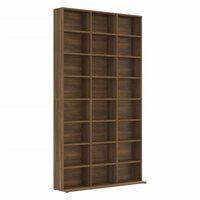 Cd-kast 102x23x177,5 cm bewerkt hout bruin eikenkleur 8720286931578 2