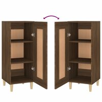 Dressoir 34,5x34x90 cm bewerkt hout bruin eikenkleur 8720287085591 8