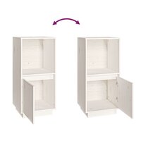 Dressoir 38x35x80 cm massief grenenhout wit 8720286923269 6