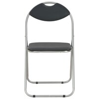 Eetkamerstoelen inklapbaar 2 st kunstleer zwart 8719883678498 3