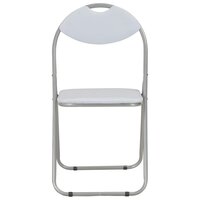 Eetkamerstoelen inklapbaar 2 st kunstleer wit 8719883678504 3