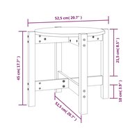 Salontafel &Oslash; 52,5x45 cm massief grenenhout 8720287208044 8