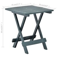 Tuintafel inklapbaar 45x43x50 cm kunststof groen 8719883859927 7