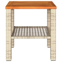 Tuintafel 40x40x42 cm poly rattan en acaciahout beige 8721012308015 5