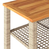 Tuintafel 70x38x42 cm poly rattan en acaciahout beige 8721012308084 7
