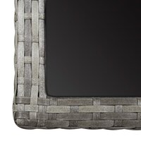 Tuintafel 110x53x72 cm glas en poly rattan antraciet 8719883755410 5