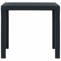 Tuintafel 79x79x72 cm rattan-look kunststof antraciet 8719883552606 2