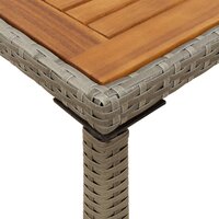 Tuintafel met acaciahouten blad 115x54x74 cm poly rattan grijs 8721012236509 8