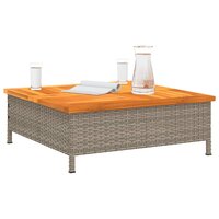 Tuintafel 70x70x25 cm poly rattan en acaciahout grijs 8721102642494 4