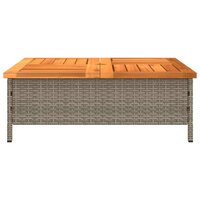 Tuintafel 70x70x25 cm poly rattan en acaciahout grijs 8721102642494 6