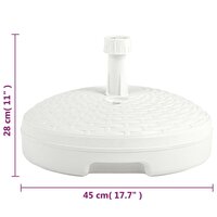 Parasolvoet gevuld met zand/water 20 L kunststof rattan wit 8719883859538 6