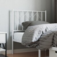 Hoofdbord 80 cm metaal wit 8721012250468 3