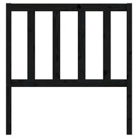 Hoofdbord 81x4x100 cm massief grenenhout zwart 8720286947623 4