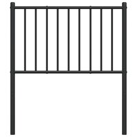 Hoofdbord metaal zwart 75 cm 8720845721329 5