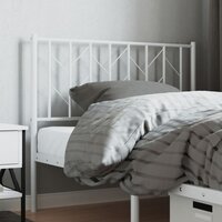 Hoofdbord 100 cm metaal wit 8721012250482 3