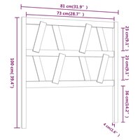 Hoofdbord 81x4x100 cm massief grenenhout honingbruin 8720287004790 6