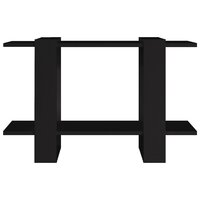 Boekenkast/kamerscherm 80x30x51 cm zwart 8720286842874 5