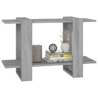 Boekenkast/kamerscherm 80x30x51 cm grijs sonoma eikenkleurig 8720286844137 4