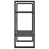 Boekenkast met 2 schappen 60x30x70 cm bewerkt hout grijs 8720286567197 6