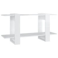 Boekenkast 100x30x51 cm bewerkt hout hoogglans wit 8720286842706 2