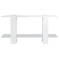 Boekenkast 100x30x51 cm bewerkt hout hoogglans wit 8720286842706 3