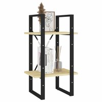 Boekenkast met 2 schappen 40x30x70 cm massief grenenhout 8720286567029 4