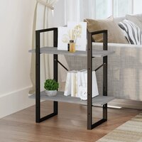 Boekenkast 60x30x70 cm bewerkt hout grijs sonoma eikenkleurig 8720287088134 3