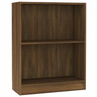 Boekenkast 60x24x76 cm bewerkt hout bruin eikenkleur 8720286931516 2