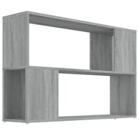 Boekenkast 100x24x63 cm bewerkt hout grijs sonoma eikenkleurig 8720286956922 2