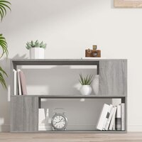 Boekenkast 100x24x63 cm bewerkt hout grijs sonoma eikenkleurig 8720286956922 3