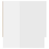Kledingkast 100x32,5x35 cm bewerkt hout hoogglans wit 8720286609392 4
