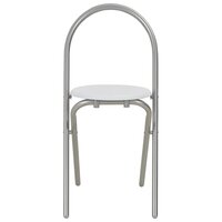 3-delige Eethoek inklapbaar met opbergrek MDF en staal wit 8719883678450 11