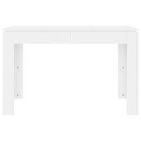 Eettafel 120x60x76 cm bewerkt hout wit 8719883786872 4