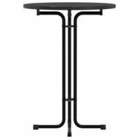 Eettafel &Oslash; 80x110 cm bewerkt hout en staal zwart 8721102612879 4