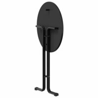 Eettafel &Oslash; 80x110 cm bewerkt hout en staal zwart 8721102612879 6