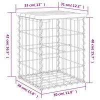Tuinbank schanskorfontwerp 33x31x42 cm massief douglashout 8720845445928 8