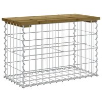 Tuinbank schanskorfontwerp 63x31,5x42 cm ge&iuml;mpregneerd hout 8720845446116 2