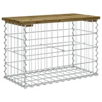 Tuinbank schanskorfontwerp 63x31,5x42 cm ge&iuml;mpregneerd hout 8720845446116 5