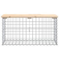 Tuinbank schanskorfontwerp 83x31,5x42 cm massief grenenhout 8720845446123 3
