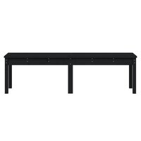 Tuinbank 2-zits 159,5x44x45 cm massief grenenhout zwart 8720845691400 4