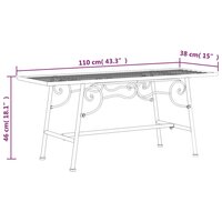 Boombank 110 cm staal zwart 8720286837962 6