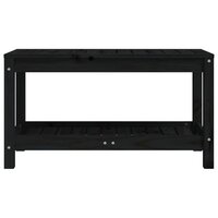 Tuinbank 82,5x35x45 cm massief grenenhout zwart 8720845433857 4
