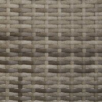 Tuinbank 3-zits met kussens poly rattan grijs 8720845654115 8
