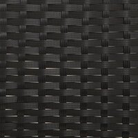 Tuinbank 2-zits met kussens poly rattan zwart 8720845654085 8