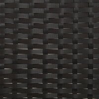 Tuinbank 2-zits met kussens poly rattan zwart 8720845654061 8