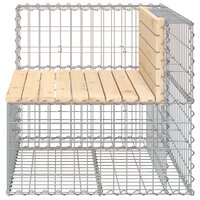 Tuinbank schanskorfontwerp 92x71x65,5 cm massief grenenhout 8720845446451 4